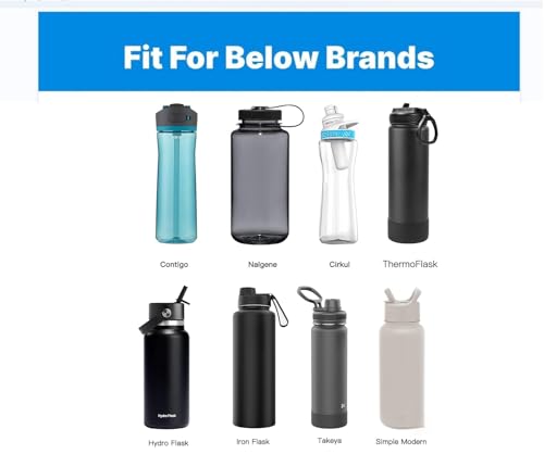 Straw Lid Compatible with ThermoFlask 18OZ/24OZ/32OZ/40OZ/64OZ Water