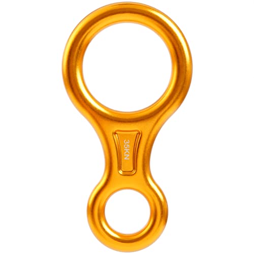 Heavy Duty 35KN Figure 8 Descender - Gold Climbing Device