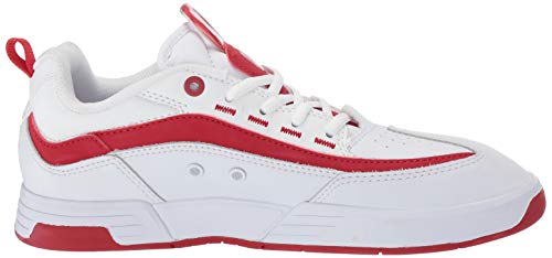 DC Women's Legacy 98 Slim Skate Shoe, White/White/True red, 5 M US