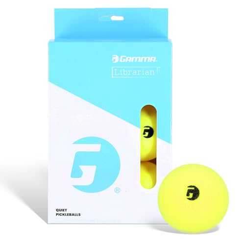 GAMMA 6 Pack Quiet Foam Pickleball Balls - Low-Noise Practice Balls for All Surfaces
