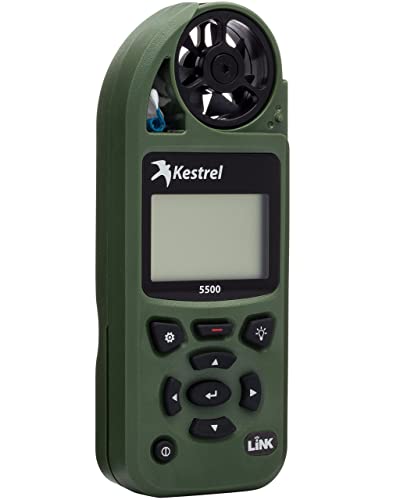 Kestrel 5500 Weather Meter with Bluetooth LiNK & Vane Mount - Olive Drab