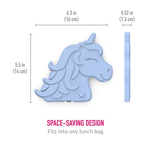 Reusable Ice Packs for Kids - Unicorn Design, 4-Pack