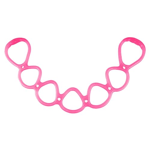 Reicyfang Pink 7-Ring Adjustable Resistance Bands for Full Body Home Workout