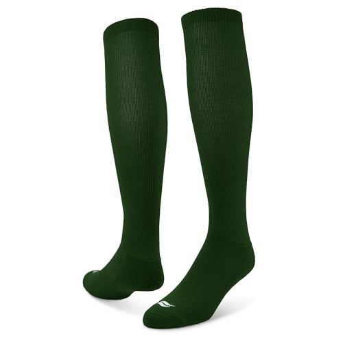 Over-the-Calf Athletic Performance Socks - 2-Pack, X-Small-Large, Forest Green