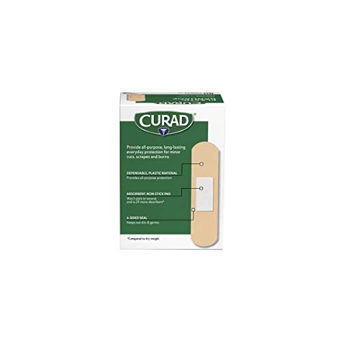 Plastic Bandages 0.75 x 3 Inches - 80 Count Pack