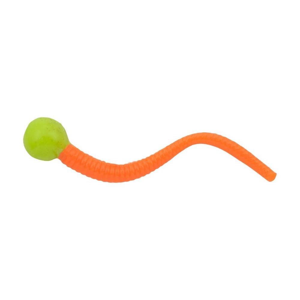 Berkley PowerBait Floating Mice Tails Fishing Bait, Chartreuse/Fluorescent Orange, 3in | 8cm, Irresistible Scent & Flavor, Lifelike Presentation, Ideal for Trout, Bluegill, Crappie, Perch and More