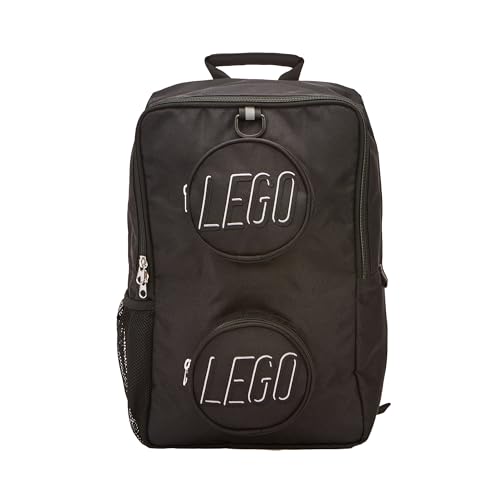 LEGO Brick Backpack Black - Recycled Polyester School & Travel Bag
