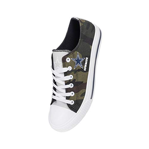 Dallas Cowboys Women's Camo Low Top Canvas Sneakers - Size 10
