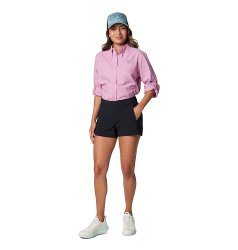Columbia Women's PFG Tidal III Shorts - 5-Inch Inseam, Black, Regular Fit