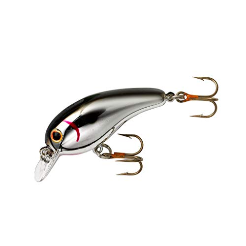 Big O Square-Lip Crankbait Fishing Lure - 2" Chrome Black Back