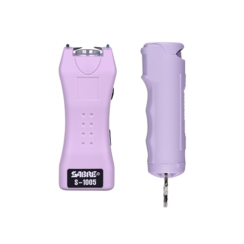 Pepper Spray & Stun Gun Self Defense Kit with Flashlight