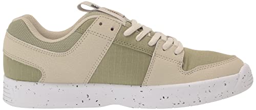 DC Men's Lynx Zero Waste Casual Skate Shoe,TAN/Green,9.5
