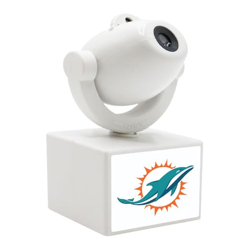 Miami Dolphins LED Mini Spotlight Projector - Portable & Rechargeable