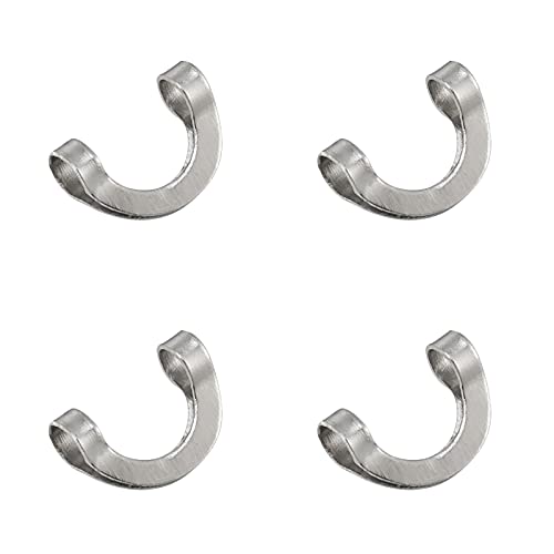 Folded Spinner Clevises - 100 Pack Silver - 0.17" x 0.15"