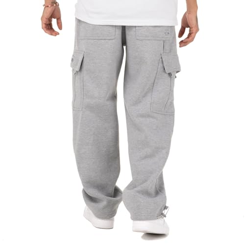 Pro Club Men's Heavyweight Fleece Cargo Pants – Medium Heather Gray