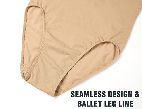 Girls Seamless Camisole Bodysuit - Nude, Size 8-9 Years