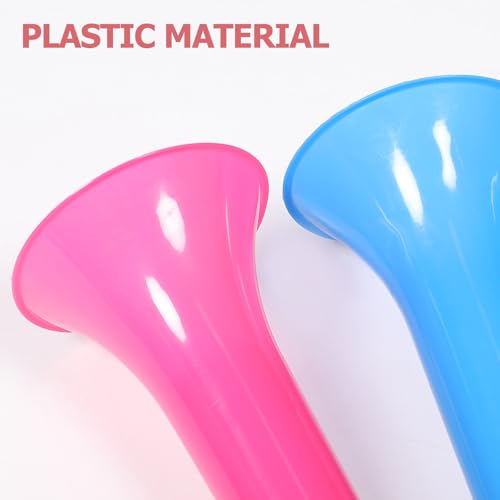 Set of 4 Plastic Stadium Horns - Cheering Noisemakers for Sports Events