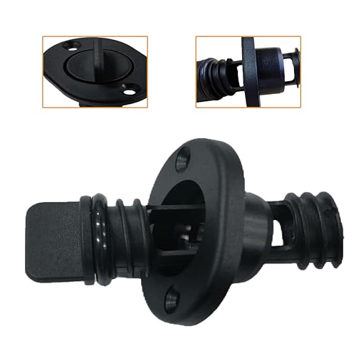 Marine Transom Drain Plug - 1-Inch Screw-Type with Rubber O-Ring