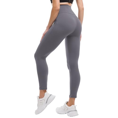 High Waisted Yoga Leggings for Women - XX-Large Grey