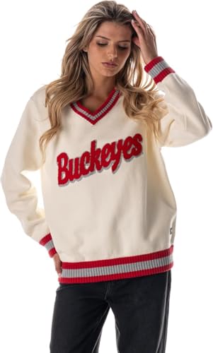 Ohio State Jacquard V-Neck Sweater - XX-Large