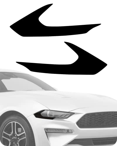 NDRUSH Headlight & Side Marker Vinyl Tint Film for Ford Mustang 2018-2021