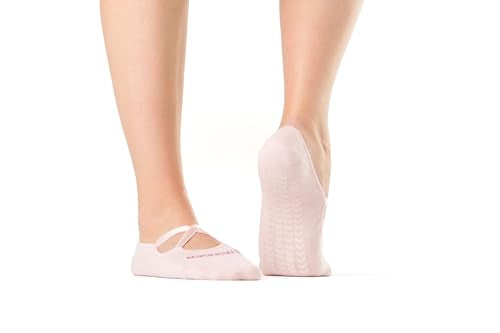 Non-Slip Grip Yoga Socks for Women - Pink - Pilates & Barre