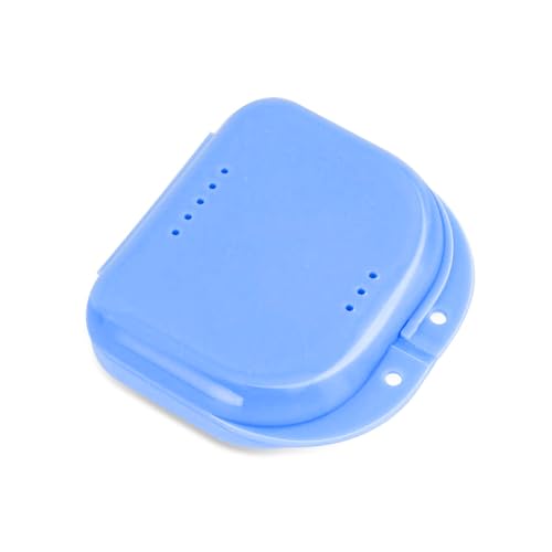 Orthodontic Retainer Case with Vent Holes - Durable Mouthguard Container