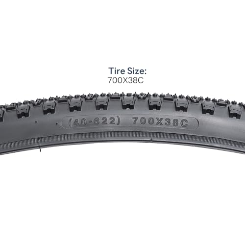 YunSCM 700C Gravel Bike Tires 700x38C Black02 Durable Off-Road Tire