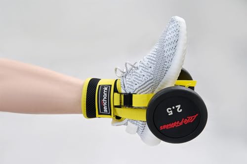 Adjustable Dumbbell Foot Attachment for Leg Exercises - Yellow 1pc