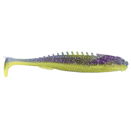 Eye-Candy Paddle Shad Swimbait - Purple Gill, 3.5"