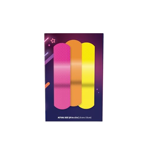 Neon Adhesive Bandages with Stat Strip® - 3/4" x 3"