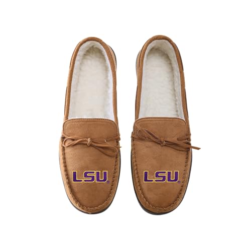 NCAA LSU Tigers Moccasin Slippers - Size 9-10
