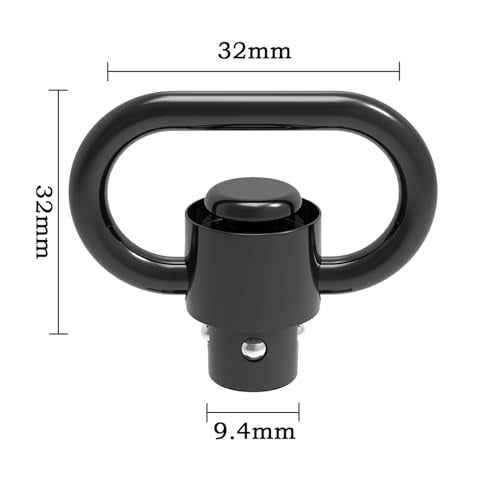 QD Sling Swivel Mount - Heavy Duty 1.25" Quick Detach for 2-Point Sling - 1PCS