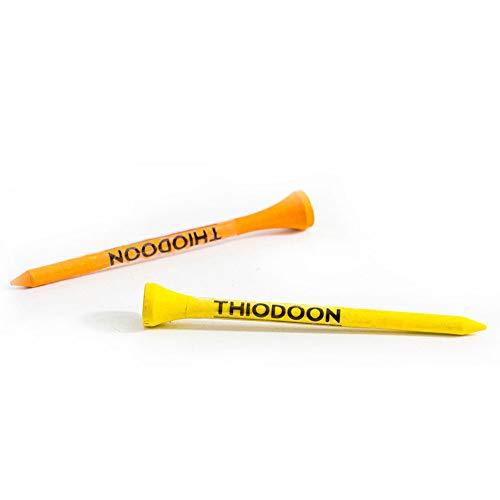 Natural Wood Golf Tees - Pack of 100, Yellow 2-1/8 inch