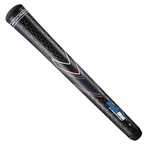 JMX Ultralite Tapered Oversized Golf Grips - Medium RWB Pinstripes