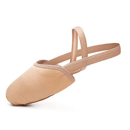 Half Sole Dance Shoes for Women - Canvas Lyrical Pirouette 7.5-8.5