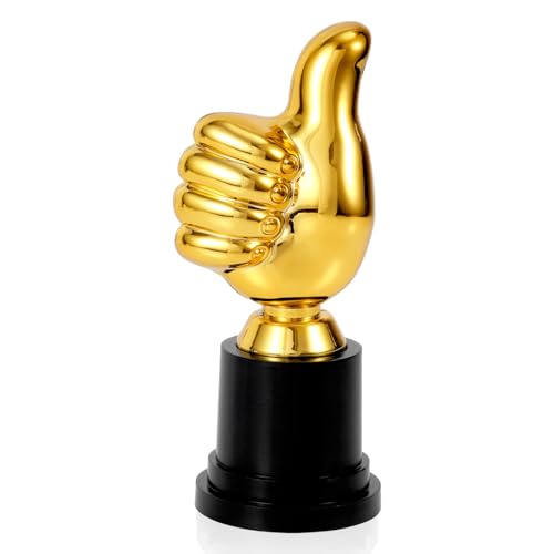 Golden Thumbs Up Trophy - 13cm Award for Competitions