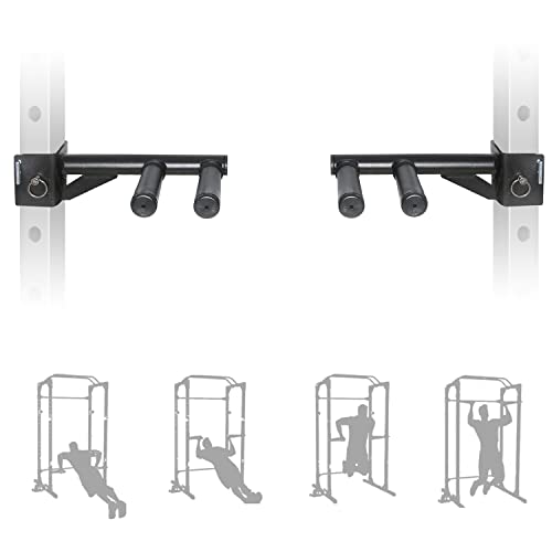 Dip Bar Attachments for 2" x 2" Power Rack - Narrow & Wide Grips