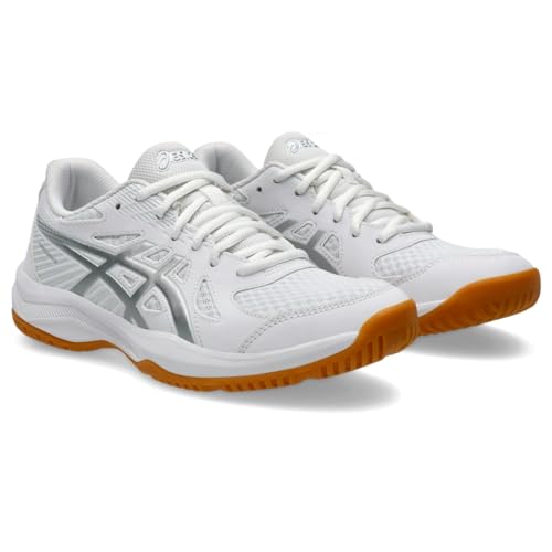 Volleyball Shoes - ASICS Women's Upcourt 6 - White/Pure Silver
