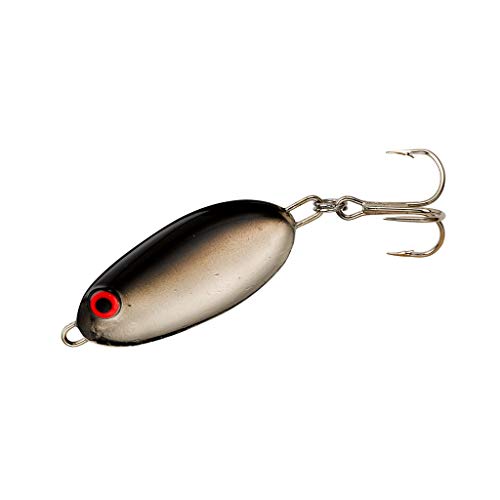 Slab Spoon Fishing Lure - 7/8 oz - Metachrome Black Back