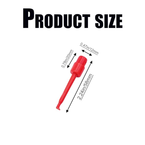 12-Pack Hackle Pliers for Fly Tying - Durable Plastic Clips