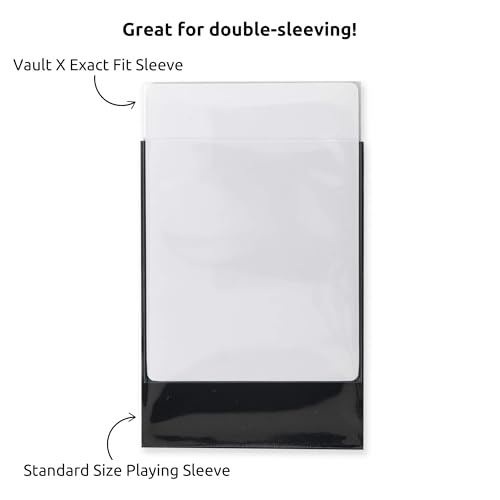 Exact Fit Inner Sleeves for Trading Cards - 100 Pack - Clear
