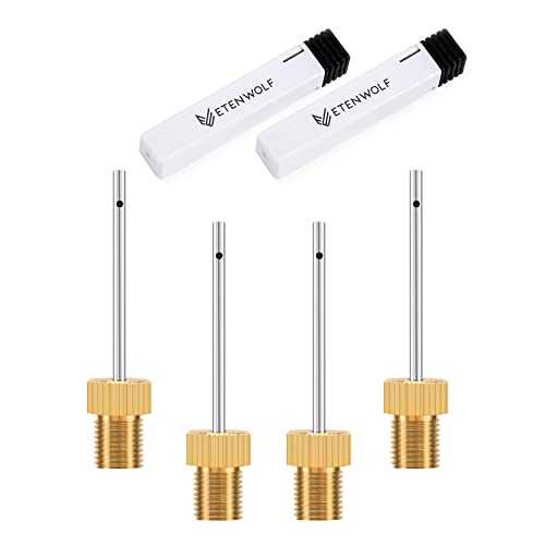 Heavy-Duty Brass Ball Pump Needles with Storage Case - 4 Pack