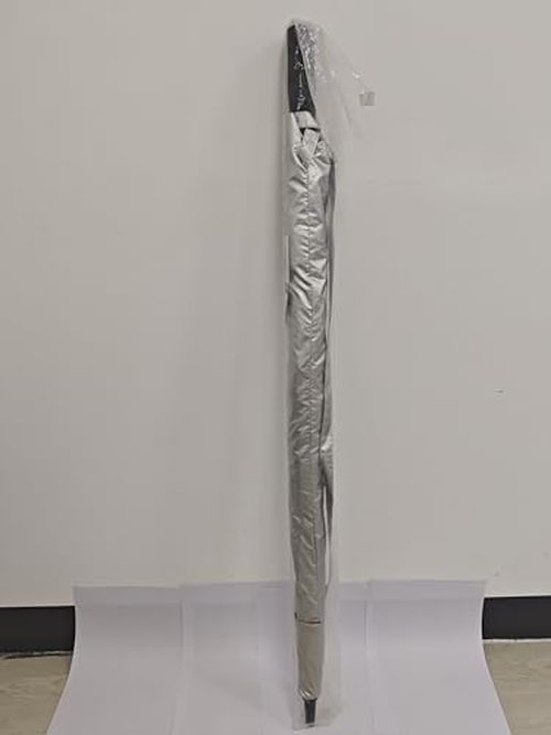 KEYHOT Golf Umbrella UV Protection, 62 Inch UV Blocking SPF large Umbrellas for Sun Protection Windproof Heavy Duty Vented Double Canopy (Silver/Black)