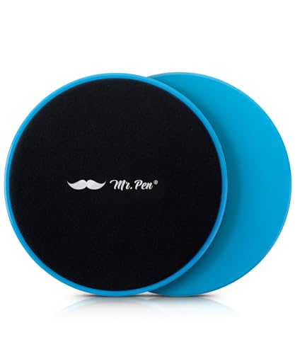 Dual-Sided Core Sliders for Workout & Fitness - 2 Pack - Blue