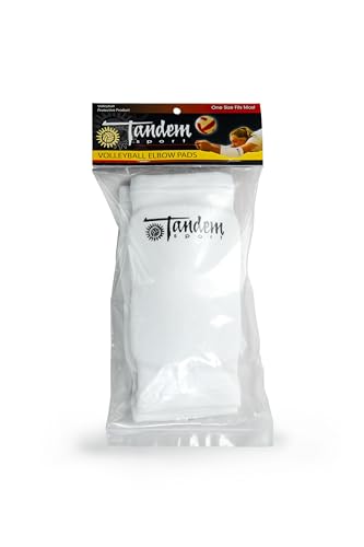 Volleyball Elbow Pads - White Protective Gear for Bruises