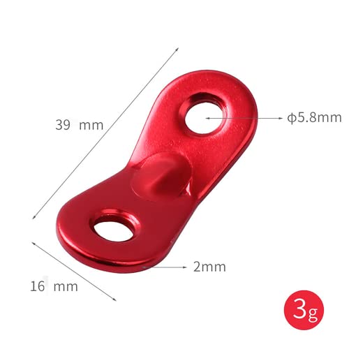 30-Pack Aluminum Alloy Tent Rope Tensioners - Dual Hole Design