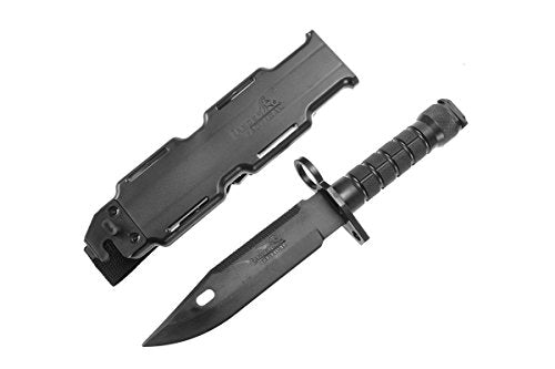 M9 Rubber Training Knife with Sheath - Black