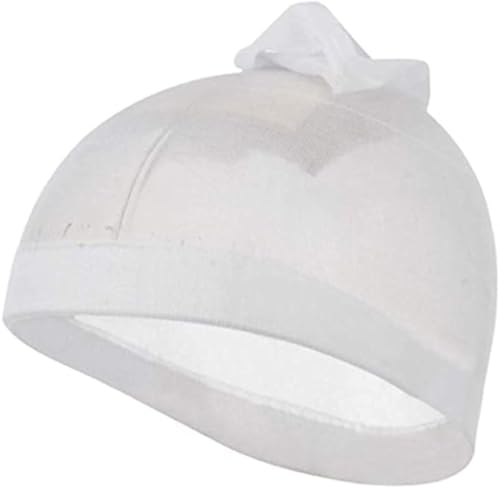 Stocking Wave Cap - Stretchable Wig Liner for All Hair Types, White (2 Pack)