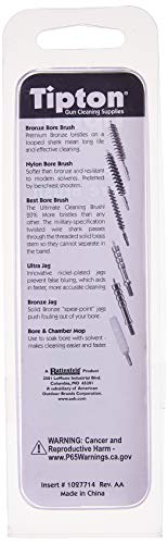 Handgun Bore Brush .38 Caliber/9mm - 3-Pack with Bronze Bristles